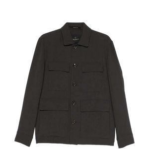 Montecore Black Button-Up Jacket for men