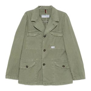 Fay Green Jacket With Logo Patch for men