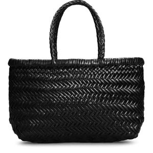 Dragon Diffusion Black Mini Flat Gora Handbag