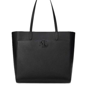 Ralph Lauren Black Cmryn Lg Tt-Tote-Large-Pebbled Leather