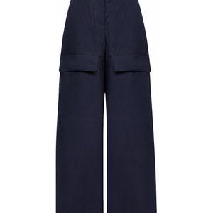 Stella McCartney Blue Cotton Cargo Pants