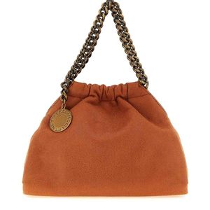 Stella McCartney Brown Falabella Mini Drawstring' Crossbody Bag