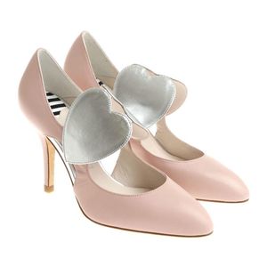Lulu Guinness Pink Cut-Out Detailed Pumps