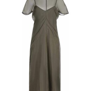 FEDERICA TOSI Green Dress Made Of Organza