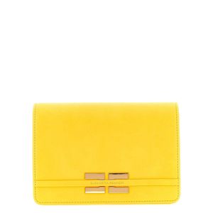 Elisabetta Franchi Yellow Logo Shoulder Strap