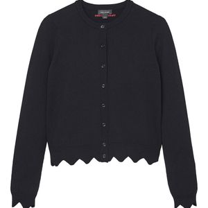 Marc Jacobs Blue Scallop Cardigan