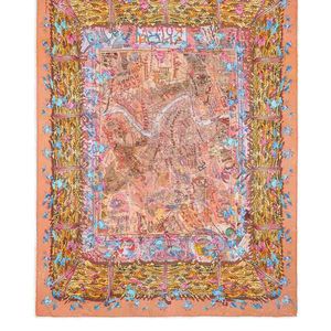 Faliero Sarti Pink New Roma Scarf With Print
