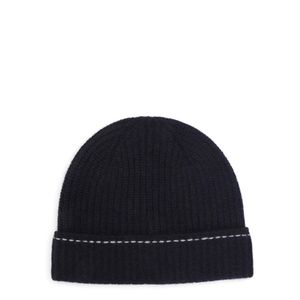 Kiton Blue Rib-Knit Beanie for men