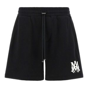 Amiri Black Ma Core Print Sweatshirt Shorts for men