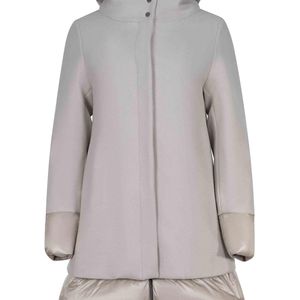 Herno Grey Down Jacket Made Of Ultra-Lightweight Nylon