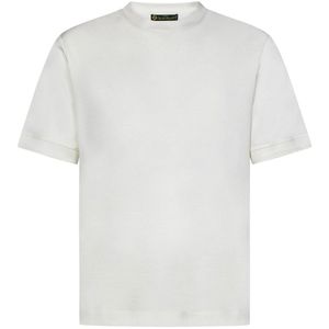 Franzese Collection White Capital Crew Neck T-Shirt for men