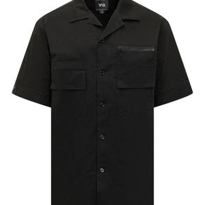 Y-3 Black Multi-Pocket Short-Sleeved Shirt for men