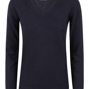 ELEVEN88 Blue Cashmere V-Neck