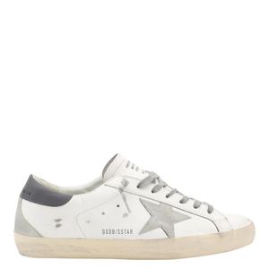 Golden Goose Deluxe Brand White Leather Super-Star Sneakers for men