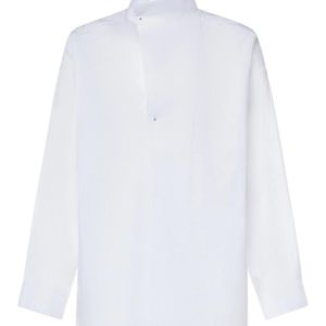 Hed Mayner White Oversized Shirt With A High Collar for men