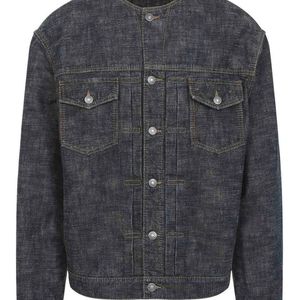Lanvin Grey Collarless Jacket for men