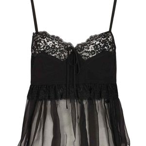 Chloé Black Lingerie Top
