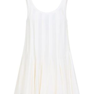 Carven White Pintuck Top