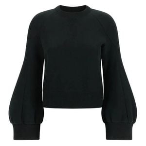 Sacai Black Sponge Sweat Cotton-Blend Sweater