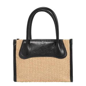 Vivienne Westwood Black Troy Small Crossbody Tote Bag