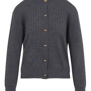 Bottega Veneta Blue Wool Ribbed Cardigan
