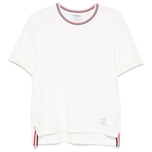 Thom Browne White Rwb Cotton T-Shirt for men
