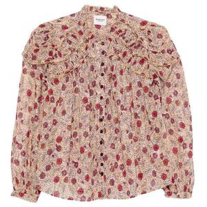 Isabel Marant Pink Long Sleeve Fresh Cotton Shirt With