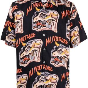Endless Joy Black "Minotaure" Short-Sleeve Shirt for men
