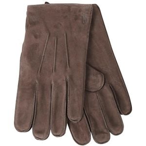 Polo Ralph Lauren Brown Topstitch Logo-Print Gloves for men