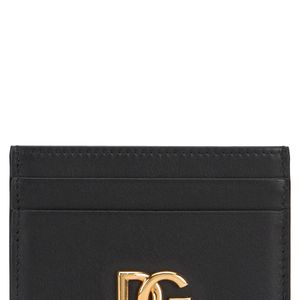 Dolce & Gabbana Black Cardholder Calfskin Wallets & Purses