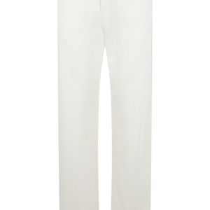 Gucci White Cotton Trousers With Clips for men