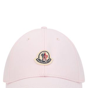 Moncler Pink Baseball Cap Cotton Hat