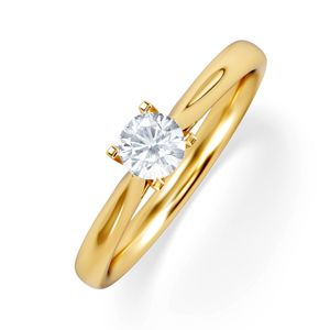 The Diamond Store Metallic Certified Grace 18K Diamond Engagement Ring 0.33Ct