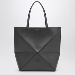 Loewe Black Dark Puzzle Fold Tote Xl Bag for men