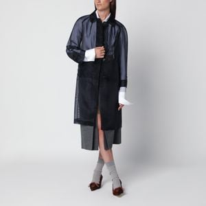 Prada Blue Single-Breasted Overcoat