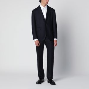 Tagliatore Black Single-Breasted Wool Suit for men
