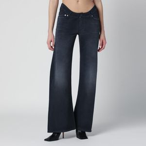 Balenciaga Blue Jeans With Curved Waist