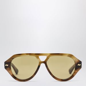 Bottega Veneta Brown Dizzy Aviator Sunglasses