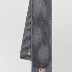 Patou Grey Wool Scarf