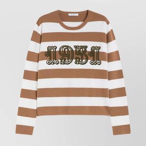 Max Mara Striped Virgin Wool Boxy Jumper