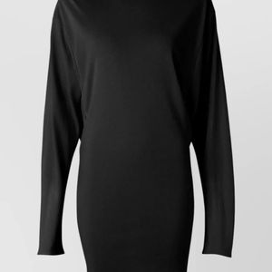 Jacquemus Black Draped Cutout Mini Dress