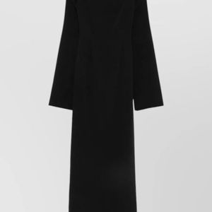 Solace London Black Marcella Maxi Dress Off Shoulder Slit