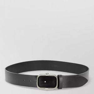 Isabel Marant Grey Holis Leather Belt Adjustable Smooth Finish