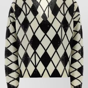 Blumarine Black Wool Cashmere Sweater