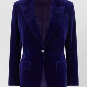 Tom Ford Blue Velvet Single-Breasted Blazer