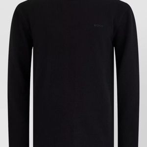 Boss Black Long Sleeve Crew Neck Knit Shirt for men