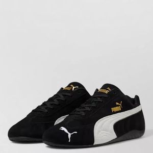 PUMA Black Speedcat Og Lace Up Low Shoes