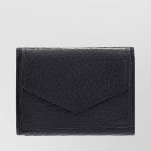 Maison Margiela Blue Leather Compact Wallet