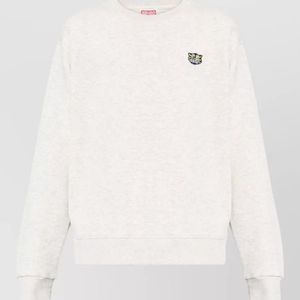 KENZO Natural Cotton Crew Neck Long-Sleeve Sweatshirt for men