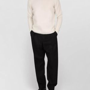 Drumohr White Wool Crewneck Jumper for men